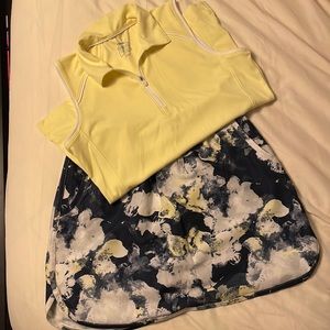 Cute Golf set in yellow and navy blue